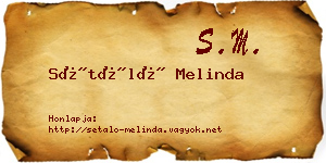 Sétáló Melinda névjegykártya